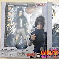 อะนิเมะนารูโตะต้นฉบับ Shfiguarts Youth Uchiha Sasuke 10ซม. ตุ๊กตาขยับแขนขาได้ในการเก็บสต็อกโมเดลในกล่องของขวัญวันเกิดของเล่น