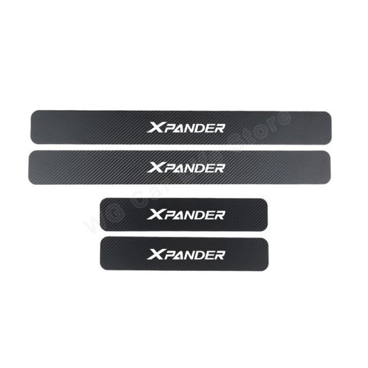 car-stickers-styling-decal-for-mitsubishi-xpander-auto-door-sill-cover-protector-carbon-fiber-threshold-sticker-car-products