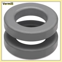 VERMILL 2Pcs 61x35x12.7mm แหวนเฟอร์ไรต์ สีดำสีดำ วงแหวนขดลวดเหนี่ยวนำ ใช้งานได้จริง เหล็กแกนทอรอยด์ ตัวกรอง emi/rfi