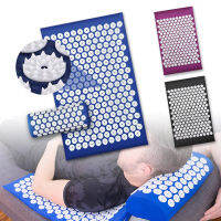 Shiatsu Acupressure เสื่อโยคะบรรเทาอาการปวดหลัง Kuznetsov S Applicator Foot Massager Cushion Massage Pad หมอนชุด Spikes