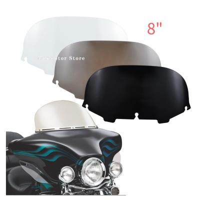 “：{}” Motorcycle Wave Windshield Windscreen Fairing Wind Deflector For Harley Touring Electra Glide Street Ultra Classic FLHX 96-13