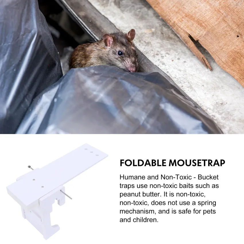 DIY Home Garden Pest Controller Rat Trap Quick Kill Seesaw