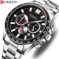 CURREN Top Luxury Men S Simple Fashion Sport Watches Casual Auto Date Luminous Hand Stainless Steel Waterproof Quartz Watch