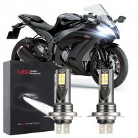 สำหรับ Kawasaki Ninja ZX10R 2012-2015 2016 (ไฟหน้า)-ด้านหน้า LED ไฟหน้าหลอดไฟ6000K 12V-32V สีขาวจำนวน2