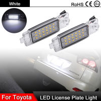 20211 Pair For Toyota Harrier Hiace Highlander Kluger RAV4 For Lexus RX300 For Scion White LED Number License Plate Light