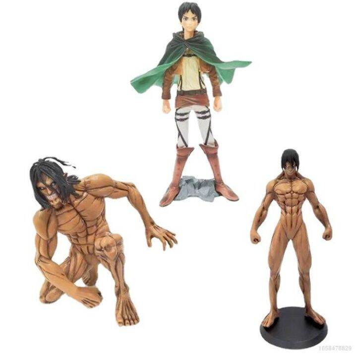 โมเดลฟิกเกอร์ PVC อนิเมะผ่าพิภพไททัน Ns3 Attack On Titan Eren FIgure - Attack On Titan Eren Figure No Towel