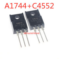 10ชิ้น2SA1744 2SC4552 TO-220F A1744ทรานซิสเตอร์คู่ C4552