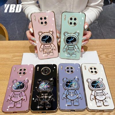 YBD2023ดีไซน์ใหม่เคสสำหรับหัวเหว่ย Mate 30 Mate 30 Pro Mate 40 Mate 40 Pro เคสโทรศัพท์สเตอริโอน่ารักวงเล็บนักบินอวกาศ3Dดาวเคสแบบนิ่ม