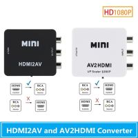 ❖▼✣ 1080P HDMI-compatible To AV Scaler Adapter Video Composite Converter RCA to HDMI-compatible CVSB L/R Video Scaler Converter Box