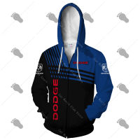 Fall Mens Casual Sweatshirt Dodge Logo Jacket High Quality Harajuku Peripheral Sportswear Hip Hop Hoodie Racing Clothing Top