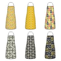 Orla Kiely Floral Apron for Women Men Unisex Bib Scandinavian Flowers Cooking Kitchen Tablier Cuisine Chef Painting