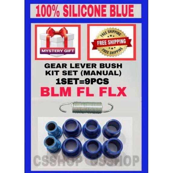 Silicone Blue Proton Saga Blm Fl Flx Gear Lever Bush Kit Set Amiko