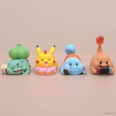 Ns3 โมเดลฟิกเกอร์ Pokemon Fat Otaku Series Pikachu Squirtle Charmander Bulbasaur ของเล่นสําหรับเด็ก