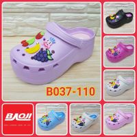 COD  ※Baoji รองเท้าหัวโต ลายผลไม้ รุ่น B037-112 (36-40) ของแท้ 100☂