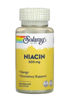 Solaray, Niacin, 500 mg, 100 VegCaps