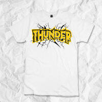 เสื้อยืดลาย Thunder เสื้อยืด เสื้อสกรีน เสื้อcotton เสื้อคอกลม