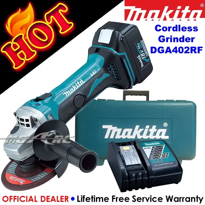 Makita Cordless Angle Grinder 4" DGA402RF Original Authentic MC ARC