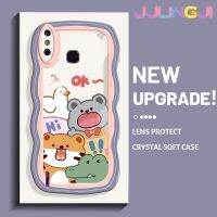 Jlingji เคสสำหรับ Infinix Smart 4เคส X653 4C สมาร์ทเคสการ์ตูนแฮปปี้สัตว์ดีไซน์ใหม่โคโลเคสมือถือกันกระแทกแบบใสนิ่มเคสโปร่งใสลายกล้องถ่ายรูปซิลิกาเจลป้องกัน