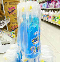 [ 3ขวด] น้ำยาเช็ดกระจก วิซ โนดัสต์ ขวดหัวฉีด 520มล./ รวม 3ขวด (สีฟ้า)  whiz No Dust Glass Cleaner