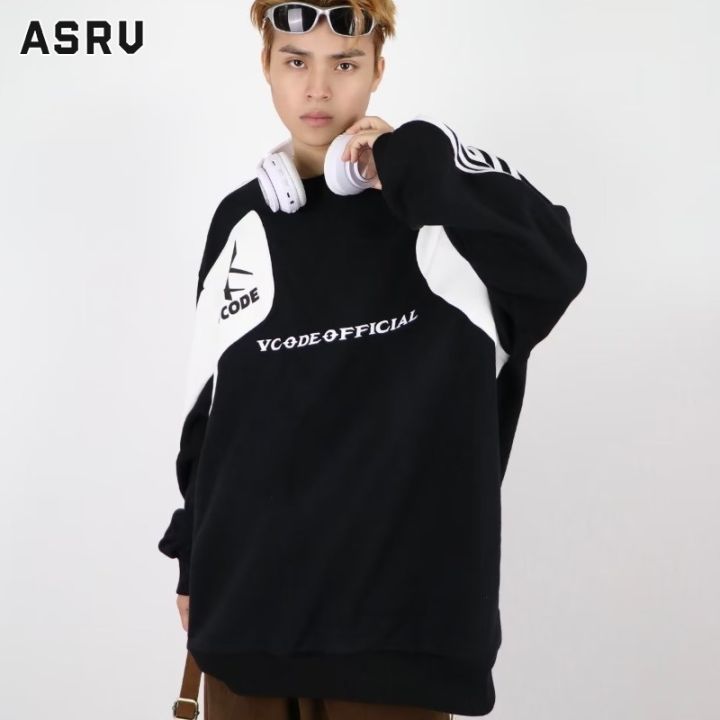 asrv-เสื้อฮู้ดชาย-เสื้อมีฮู้ดผู้ชาย-hoodie-เสื้อกันหนาว-ผู้ชาย-เสื้อสเวตเตอร์สวมหัวแนววรรณกรรมของผู้ชายเสื้อสไตล์สตรีทอินส์เสื้อคอเต่าแขนยาวเครื่องแต่งกายคู่ที่เรียบง่ายสั้นฮาราจูกุใหม่