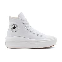 Converse รองเท้าผ้าใบผู้หญิง Chuck Taylor All Star Move High Top | White/Natural Ivory/Black ( 568498CH1WTXX )