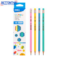 Deli C011-HB Graphite Pencil HB ดินสอไม้ HB ทรงหกเหลี่ยม แพ็ค 12 แท่ง ดินสอ เครื่องเขียน อุปกรณ์การเรียน ดินสอ2B school