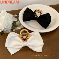 LINDREAM โบว์สีดำ คลิปใหญ่ คลิปหนีบผม คลิปคาดผมด้านหลัง คลิปคาดศีรษะ 2022 ใหม่ คลิปปลาฉลาม