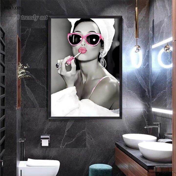 modern-bar-bathroom-wall-decoration-painting-bad-girlsboys-canvas-posters-sexy-woman-mural-toilet-wall-art-pictures-home-decor