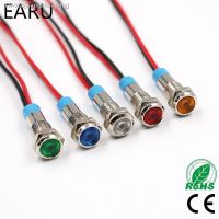 ✕ 1pc 6mm Waterproof Warning LED Metal Indicator Pilot Light Signal Lamp 3V 5V 6V 12V 24V 220V Machine Car Boat Working PC Power