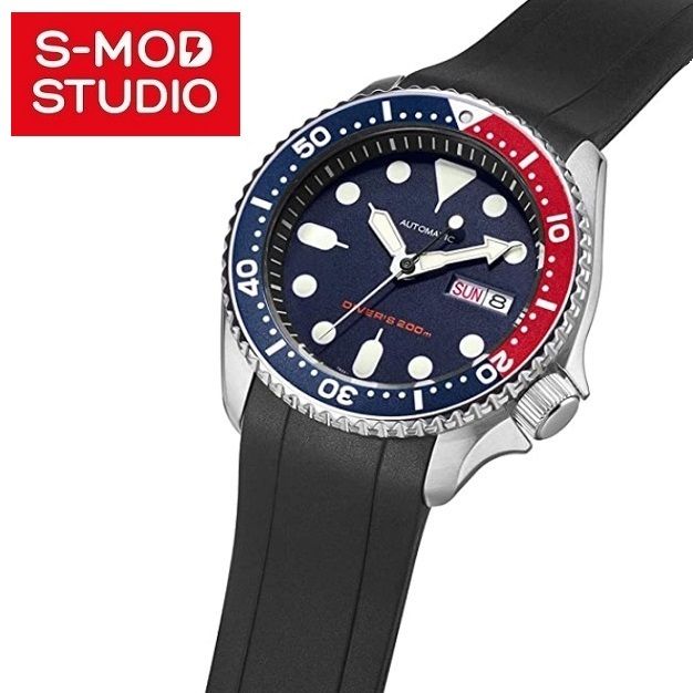 S-MOD Seiko SKX007 Perfect Fit Curved End Rubber Strap Band 22mm FKM Seiko  Mod | Lazada