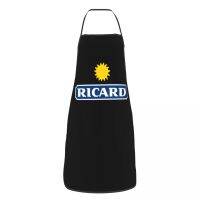 Ricard Merch Polyester Apron Ricard 52*72cm Kitchen Household Bib Tablier Gift Pinafores for Chef Barista Aprons