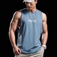 Live FIT เสื้อกล้ามลําลอง ผ้าฝ้าย เหมาะกับการวิ่งจ๊อกกิ้ง เล่นกีฬา ฟิตเนส แฟชั่นฤดูร้อน สําหรับผู้ชาย