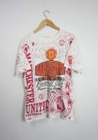 Manchester-United × Sportswear × Vintage Vintage 90s Manchester United 1992-93 full Printed GTMB25 tshirt