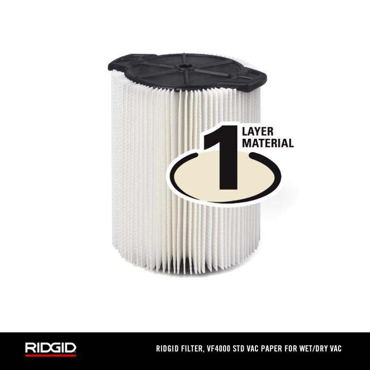 RIDGID WET/DRY VAC FILTER, VF4000 STD PAPER Lazada Singapore