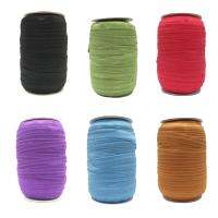 100Yards Solid Color Cheap Shiny Fold Over Elastic Plain FOE Spandex Band Hair Tie DIY Head Wear Gift Packaging Wrapping