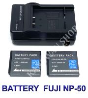 (Saving Set 2+1) FNP-50 / NP-50 / FNP50 / NP50 แบตเตอรี่และแท่นชาร์จสำหรับกล้องฟูจิ Battery and Charger For Fujifilm X10,X20,XF1,XP100,XP150,XP200,F50FD,F60FD,F70EXR,F80,F85,F100FD,F200EXR,F300,F500,F600,F750,F770,F800,F900,REAL 3D W3 BY JAVA STORE