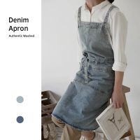 Elegant Unisex Jean Apron with Pockets for Men and Women for Kitchen Cooking Gardening Painting Chef Uniform Pinafore Drop ship Aprons