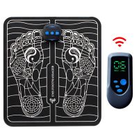 ZZOOI Electric EMS Foot Massage Pulse Acupuncture Mat Cushion Improve Blood Circulation Pain Relief Health Care Muscle Stimulator Pad