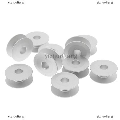 yizhuoliang 10pcs 21mm อุตสาหกรรมอลูมิเนียม bobbins สำหรับนักร้อง Brother จักรเย็บผ้าเครื่องมือ