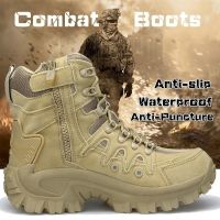 Mens Military Boot Combat Mens Ankle Boot Tactical Big Size 39-46 Army Boot Male Shoes Work Safety Shoes Motocycle Boots