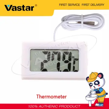 2pcs Lcd Digital Thermometer For Freezer Temperature Degree