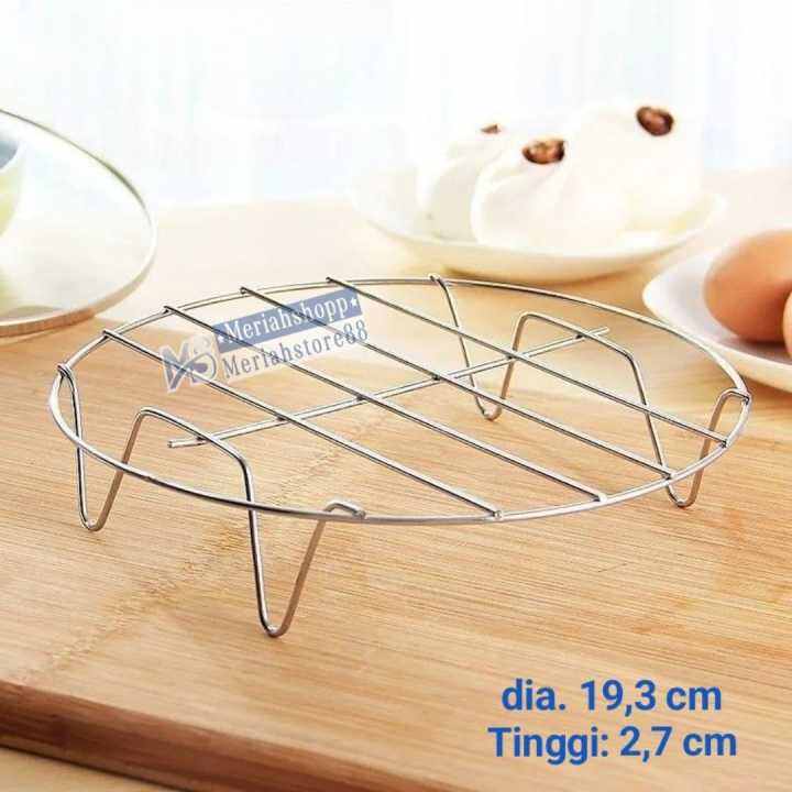 TATAKAN ALAS KUKUS KUKUSAN STAINLESS BAKPAO ROTI anti panas STEAMER ...
