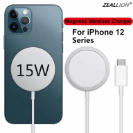 Nam Châm Sạc Không Dây 15W Zeallion Mới Nhất Cho iPhone 12 12 Mini 12 Pro 12 Max Loại USB C Qi Đệm Sạc Nhanh Kỳ Diệu thumbnail