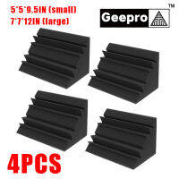 Geepro เเผ่นซับเสียง 18x18x3 0ซม./12x12x24cm แผ่นซับเสียง Soundproof Foam ที่มีความหนาแน่นสูงกับดักทองเหลืองดูดซับเสียงสตูดิโอมุมโฟม ฟองน้ำซับเสียง