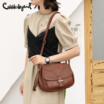 Cobbler Legend Vintage Women S Saddle Bag Leather Shoulder Bag Fashion Women S Bag Large Capacity Crossbody Bag Brand Original