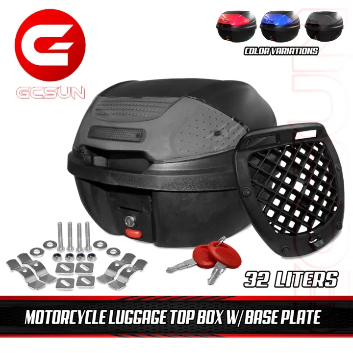 MOTORCYCLE LUGGAGE TOP BOX 32L GCSUN Lazada PH