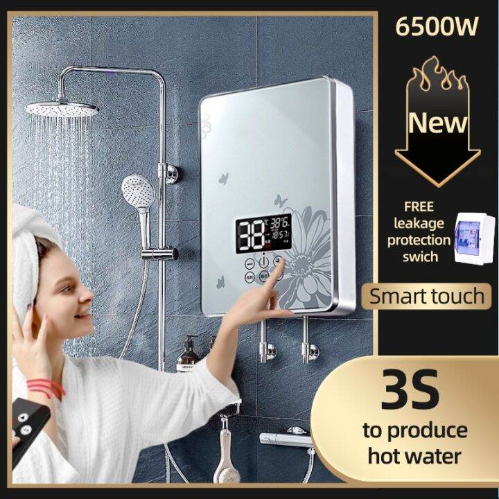 Hot selluq454np Water heater 6KW home shower heater smart control 3S ...