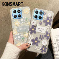 K️‍ONSMART เคสดอกไม้ Ins HONOR X6A/X5plus/90/90 Lite 2023แฟชันใหม่ซิลิโคนนิ่ม Honorx6a เคสโทรศัพท์