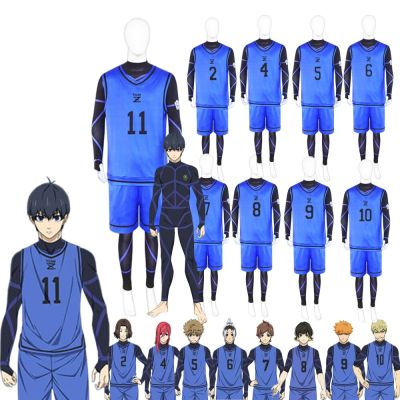 Anime Blue Lock Cosplay Costume Isagi Yoichi Chigiri Bachira Rensuke Kunigami Football Maillot Foot Uniforme Clothes Jerseys