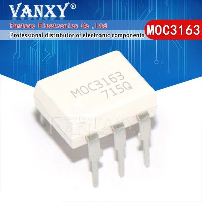 10pcs MOC3163 DIP 3163 DIP-6 Three-terminal optical isolator triac WATTY Electronics
